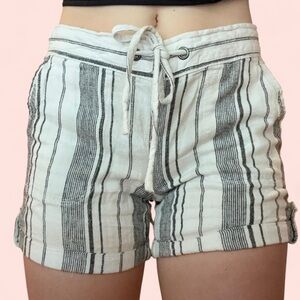 Charcoal Cargo Shorts with Drawstring Waist
